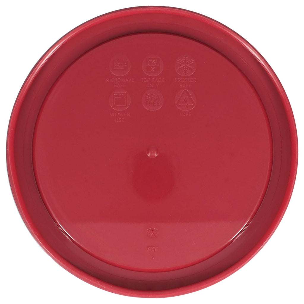 Pyrex 7201-PC Sangria Dark Red Burgundy Plastic Food Storage Replacement Lid - 2 Pack Made in the USA
