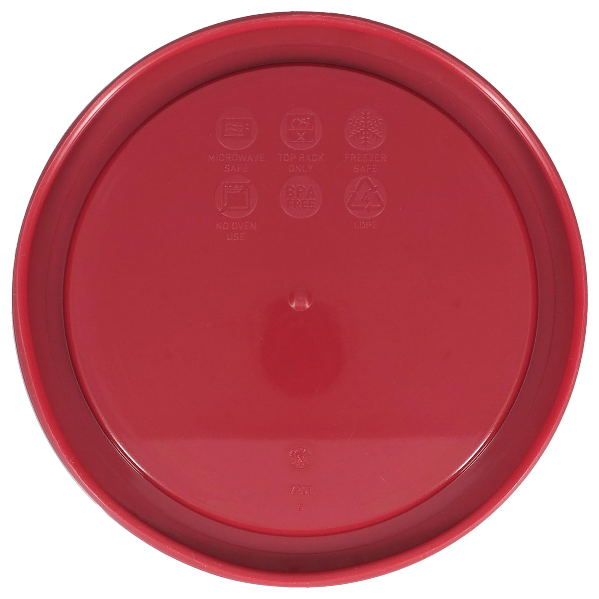 Pyrex 7201-PC Sangria Dark Red Burgundy Plastic Food Storage Replacement Lid - 2 Pack Made in the USA
