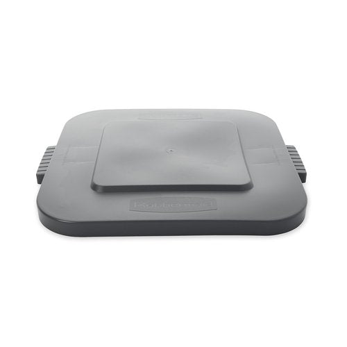 Rubbermaid Commercial Products BRUTE Square Bin Storage Container Lid, 28-Gallon, Gray