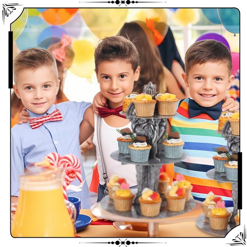 Honeydak 3 Tier Medieval Castle Cupcake Stand Decorations Medieval Knight Theme Cupcake Holder DecorationsCastle Dessert Tower for Kids Dragon Theme Party Birthday Supplies