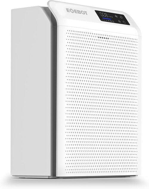 Air Purifiers | HEPA Air Purifier with Washable Pre-Filter & Sleep Mode for Large Rooms Up to 2,330 Ft² - Matte White