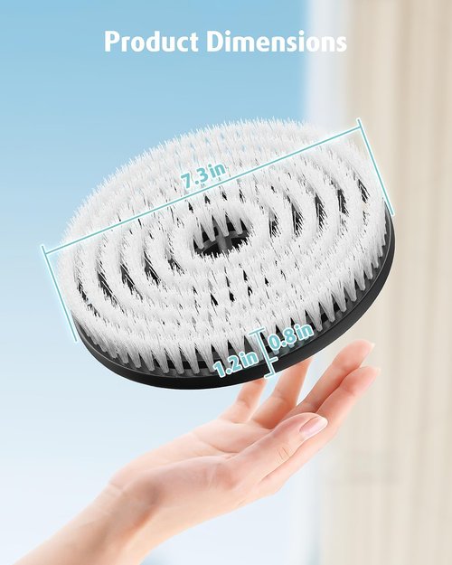 AIR U+ Steam Mop Replacement Brush Pads - Upgraded Design for Shark S8201/S8001/S7201/S7000 (2 Count)