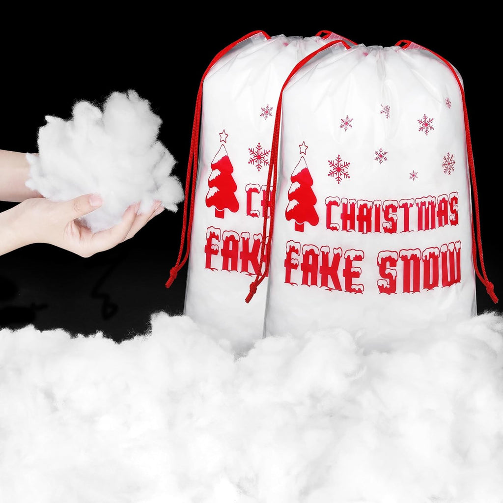 Aodaer Artificial Snow Decor - 1500g Fluffy Soft Cotton Fake Snow for Holiday Displays & Christmas Trees