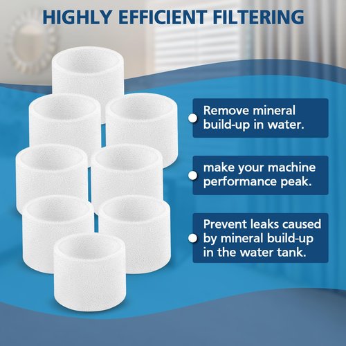 Beckacher 16-Pack Top Fill Humidifier Replacement Filters for LEVOIT Classic160, Dual150, Dual200S, Classic300(S), LV600S, OasisMist450S, Superior 6000S Humidifiers