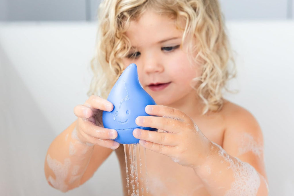 Ubbi Silicone Bath Squeeze Toys - Fun Interactive Cloud & Droplet Design | Set of 2 for Toddlers