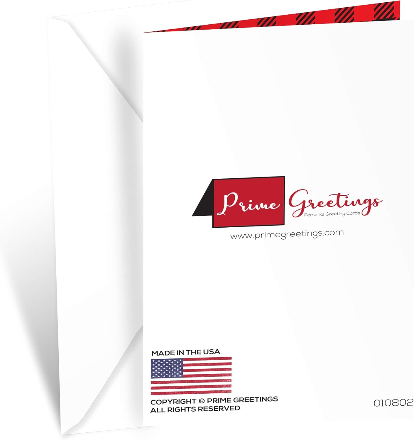 Prime Greetings Christmas Card For Sister - Eco-Friendly Thick Card Stock | 5in x 7.75in with Premium Envelope