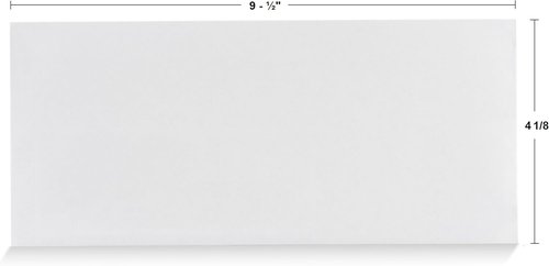 Aimoh Security Self-Seal Envelopes - 100 Count | No Window, EnveGuard, 4⅛ x 9½", White, 24 LB