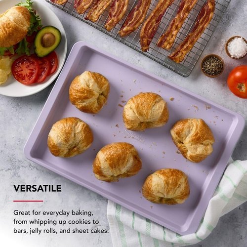 KitchenAid Nonstick Baking Sheet - 13 x 18-Inch Swiss Engineered Aluminized Steel | Dishwasher Safe, Wildflower