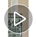 Bigfoot Warning Metal Sign - 8x12 Inch Rustic Aluminum Decor for Man Cave