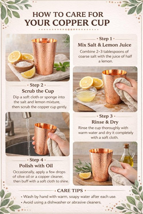 CigeZaus 18.5 Ounce Pure Copper Cups for Drinking, 100% Copper Heavy Tumbler for Decorations, Hammered