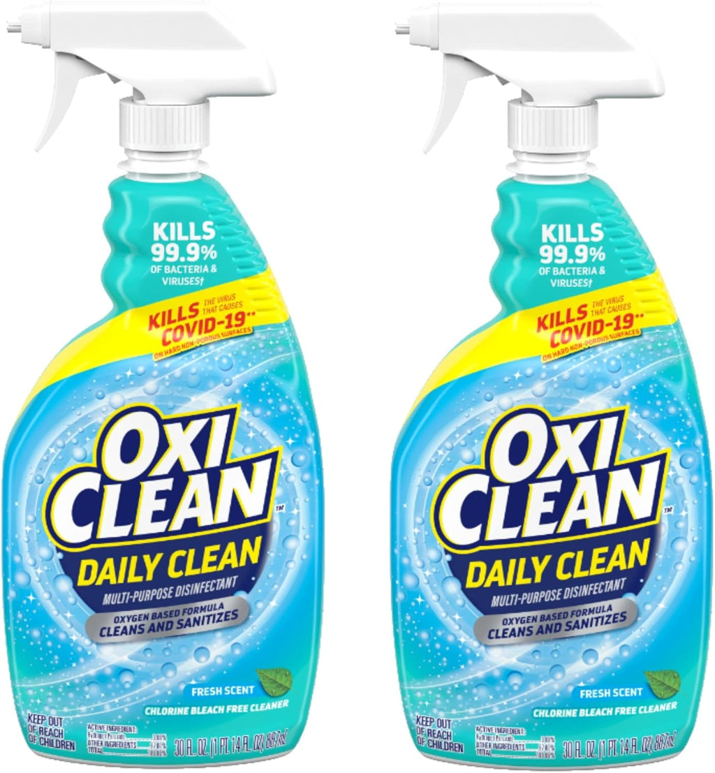 OxiClean Daily Clean Multi-Purpose Disinfectant - Powerful 30 oz Spray | Pack of 2