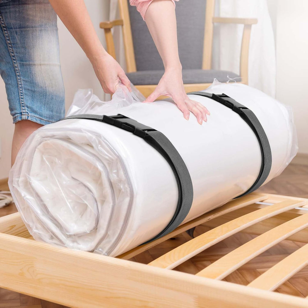 Skiennix Mattress Moving Straps - Adjustable Packing Straps with Buckles for Twin & Full Sizes (60" x 2")