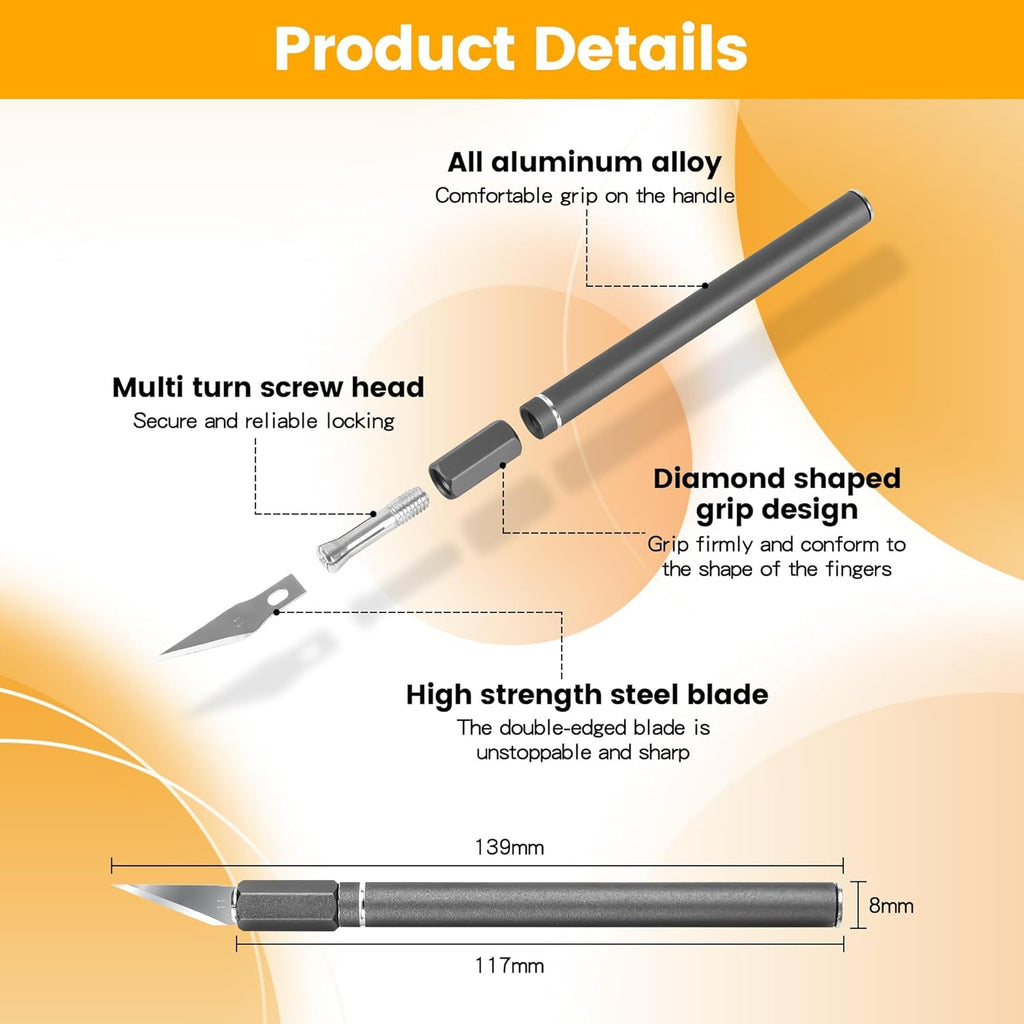 Skiennix Bread Lame - Professional Sourdough Scoring Tool with 10 Blades & Ergonomic Handle | Safety Cover Included