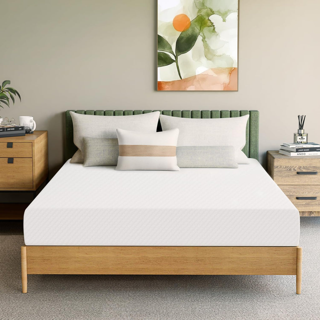 Neo Sleep 8-Inch Full Cooling Gel Memory Foam Mattress - Medium Firm, CertiPUR-US Certified, Enhanced Pressure Relief, Removable Soft Cover