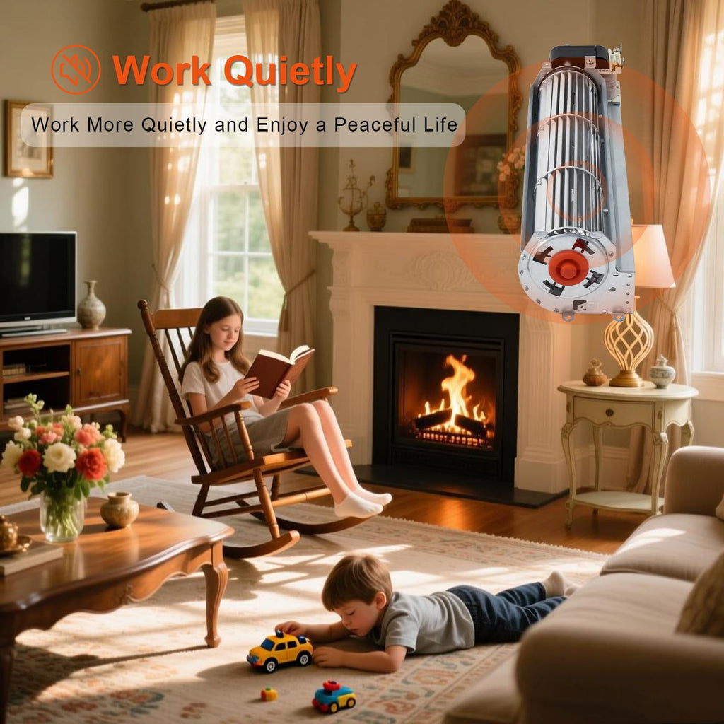 Replacment Fireplace Blower Kit for Desa Tech, FMI, Vanguard, Vexar, Astria Fireplace, GA3560A GA3650TB GA3700 BK BKT GA3560T GA3700T GA3700TA GA3700TB Fireplace Blower Fan Kit for Desa