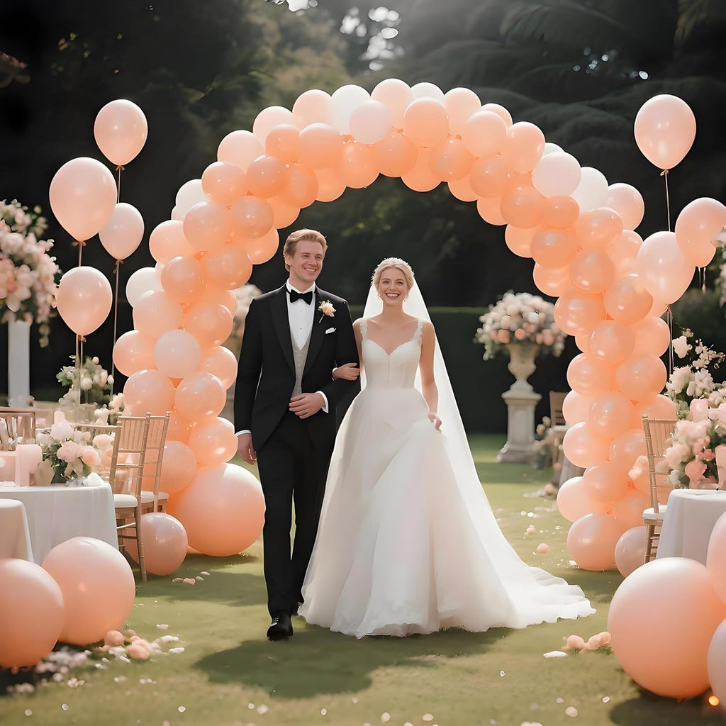 Pastel Orange Balloons by [Brand Name] - 110pcs 12-Inch Latex Balloons for Birthday Parties & Baby Showers