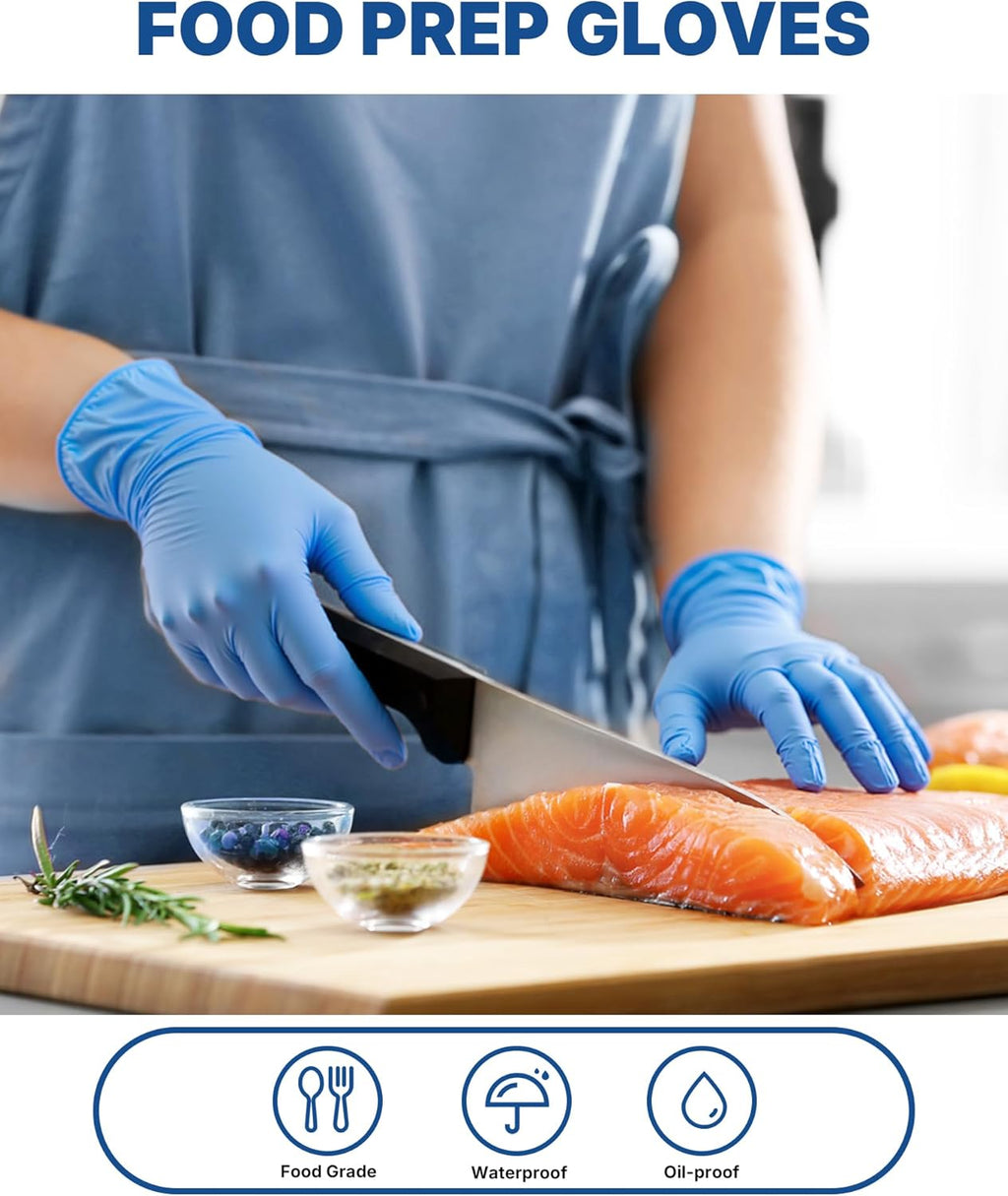 Schneider Blue Vinyl Exam Gloves - Powder-Free, Latex-Free, Non-Sterile | Case of 1000, 4-Mil Thickness