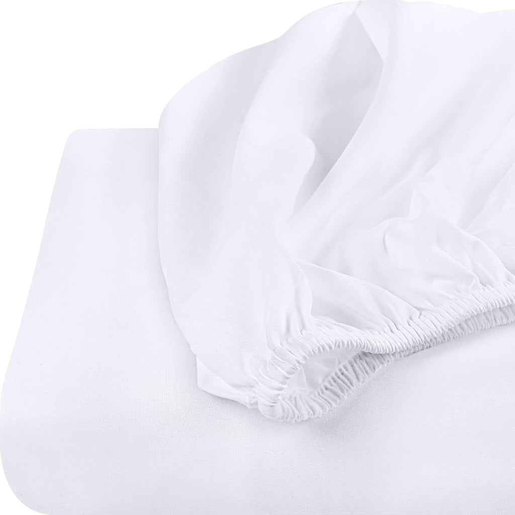 Utopia Bedding Fitted Sheet Set - Soft Brushed Microfiber with Deep Pockets | 2-Pack, Full Size, White