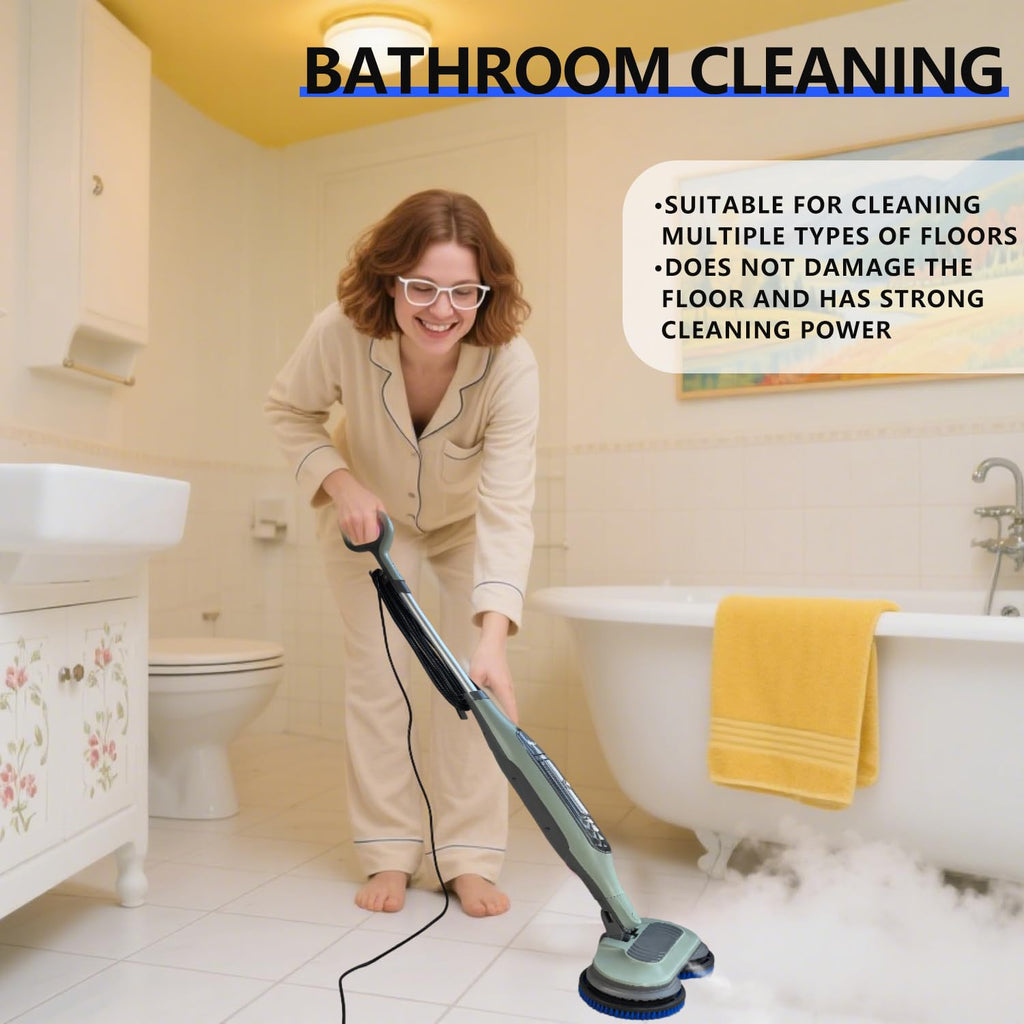 Steam Mop Pads Replacement Brush Head for Shark Steam and Scrub Mop S7000/S7001/S8201/s7201 Series Brush Heads with Nylon Bristles, Deep Clean Hardwood & Tile Floors Grout, Scratch-Free Polish(blue)