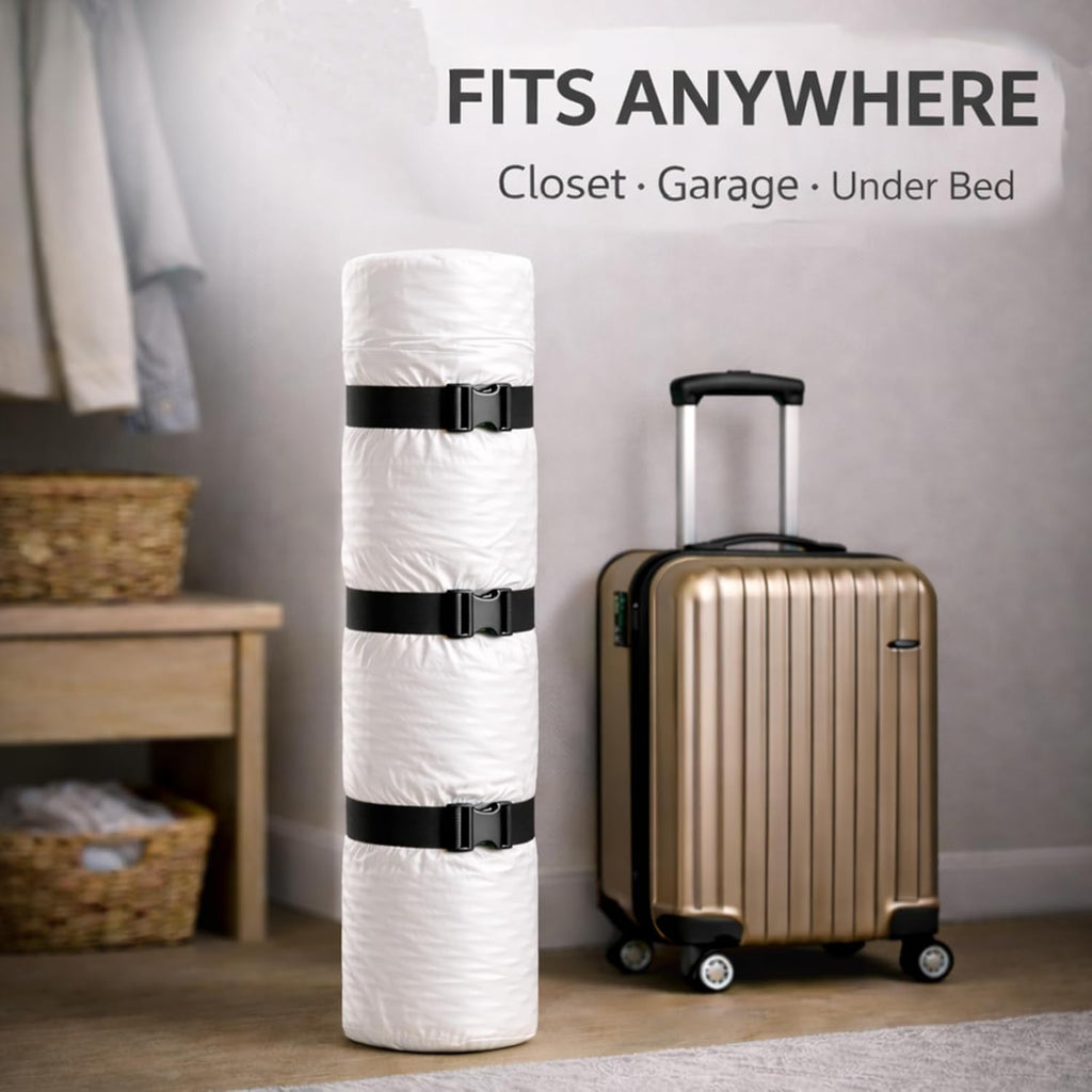 Memory Foam Mattress Vacuum Bag - Heavy Duty Compression Storage Solution with Straps | Twin/Twin-XL Size