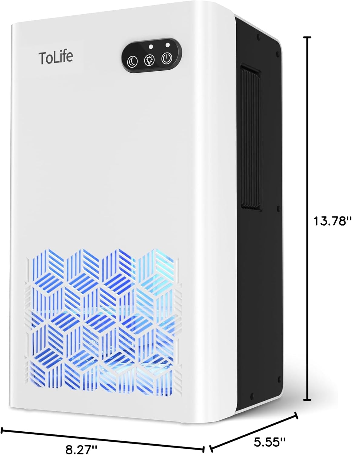 ToLife Dehumidifier - 1000 Sq.Ft. Home Dehumidifier with 95 OZ Tank & Auto Shut Off | LED Light Options