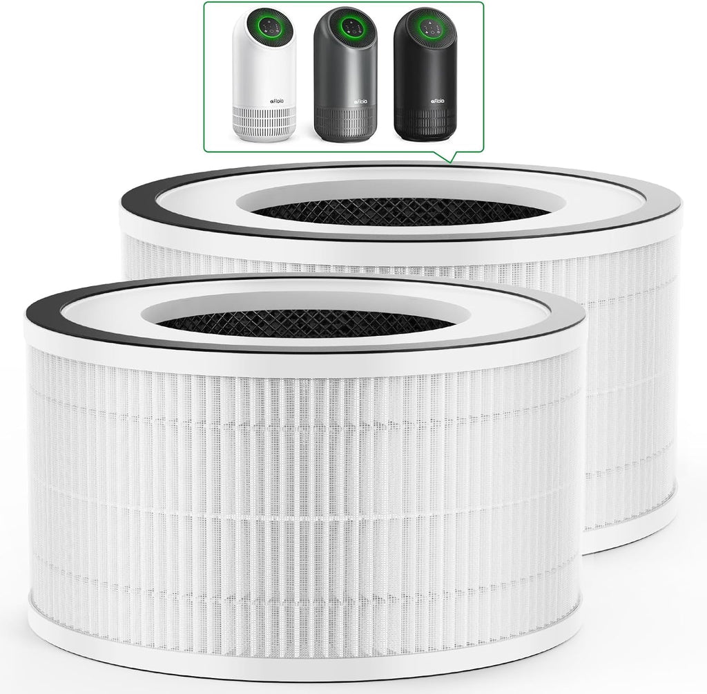 Afloia Efficient Air Purifier original replacement filter for Fillo B088FHCS83 /B07JG1R2GB /B09TP51GNR, 2 Pack