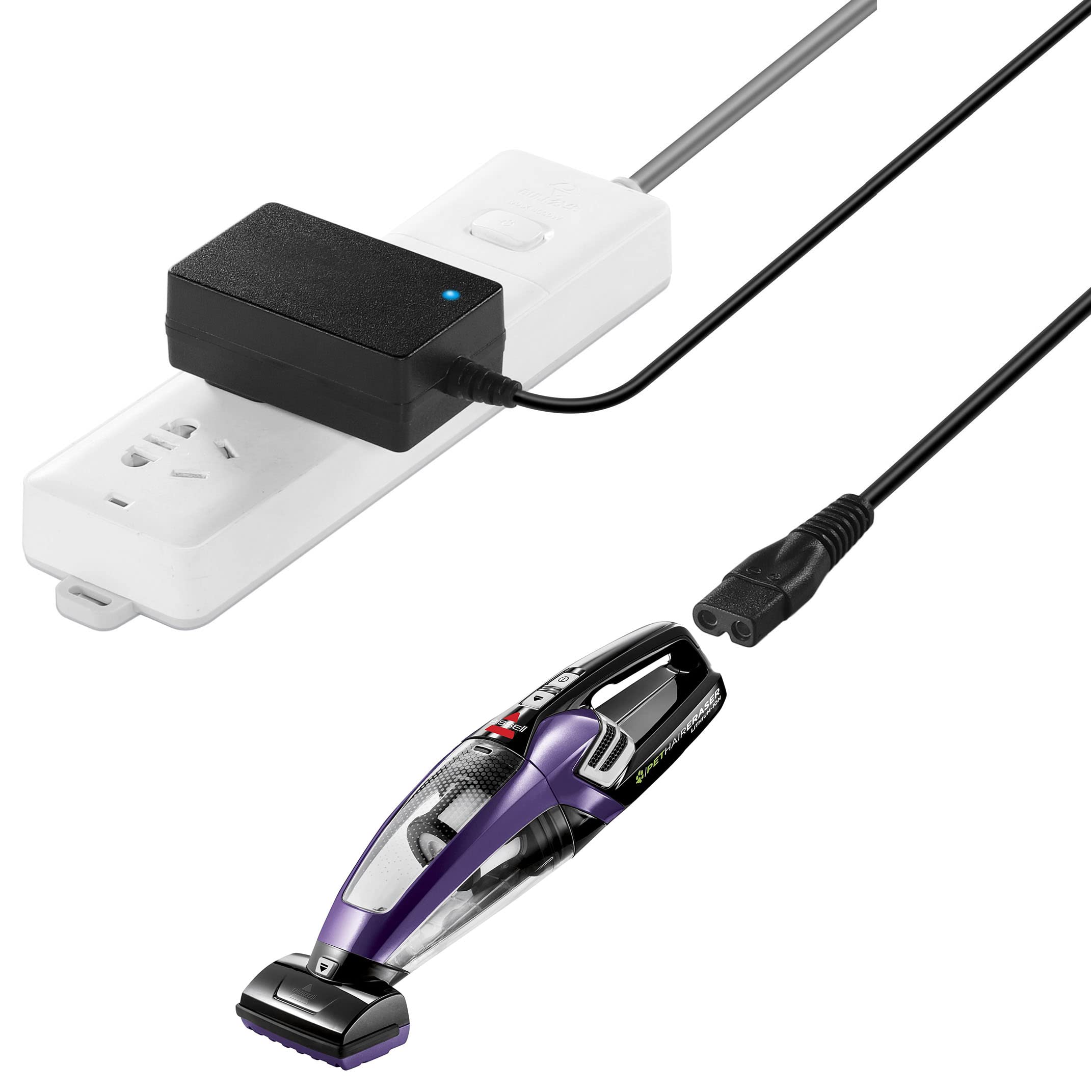 Charger for Bissell 2390A Bissell Pet Hair Eraser Charger 2390 Power Cord Compatible for Bissell 2390A 2390 23903 2284 2284W Cordless Handheld car Vacuum Charger Bissell 1614206 AC Adapter