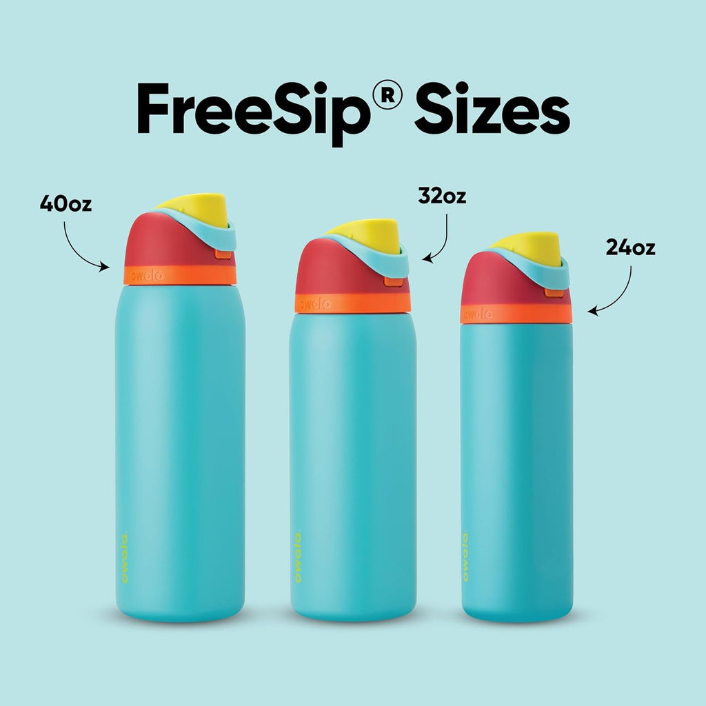 Owala FreeSip Insulated Stainless Steel Water Bottle - BPA-Free, 32 Oz, Perfect for Travel | Summer Sweetness