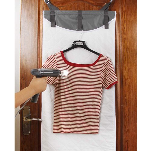 Forzaddik Over The Door Vertical Steamboard Press Pad, for Hand Held Steamer, portable ironing mat for traveling
