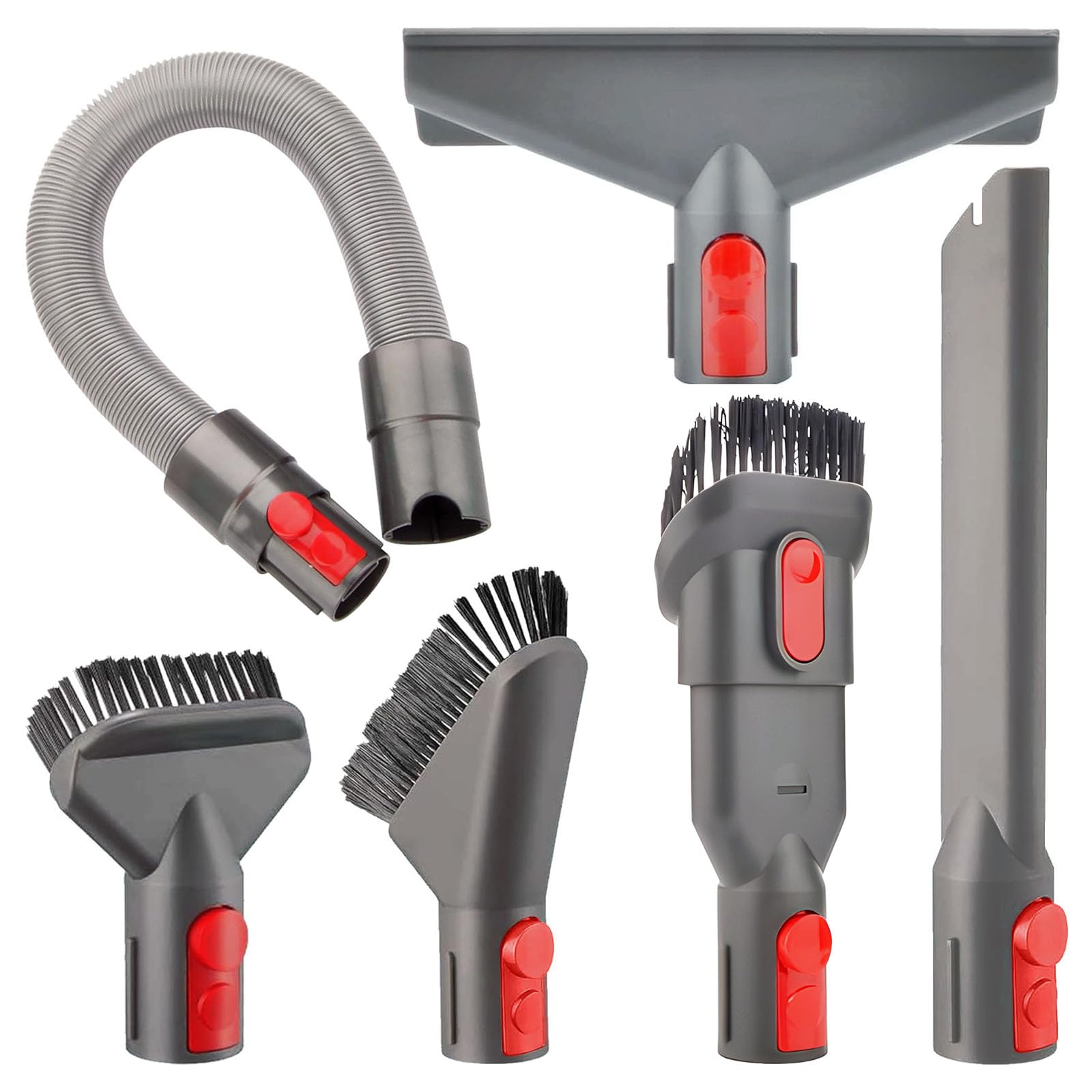 POMBEU for Dyson Vacuum Attachments Parts Kit V8 V11 V15 V12 V10 V7 Gen5 Cordless Replacement Head, Deep Cleaning of Multi-Functional Accessories, Suitable for Various Settings Such as Homes & Cars