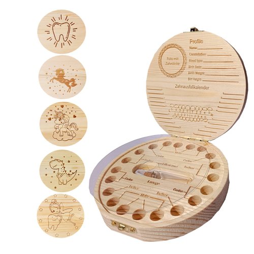 Baby Tooth Keepsake Box,Tooth Fairy Box,Wooden Tooth Box ,Baby Keepsake Storage Box,Tooth Saver,Tooth Holder for Kids Teeth,Tooth Boxes for Lost Teeth for Kids,Newborn Baby Birthday and Shower Gift