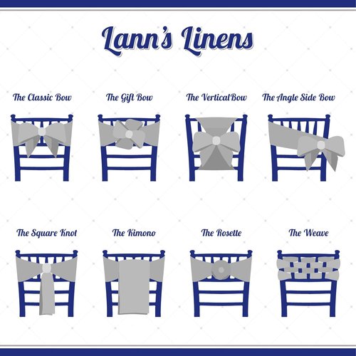 Lann's Linens - Elegant Baby Blue Satin Chair Cover Sashes with Ribbon Tie Back for Weddings & Parties