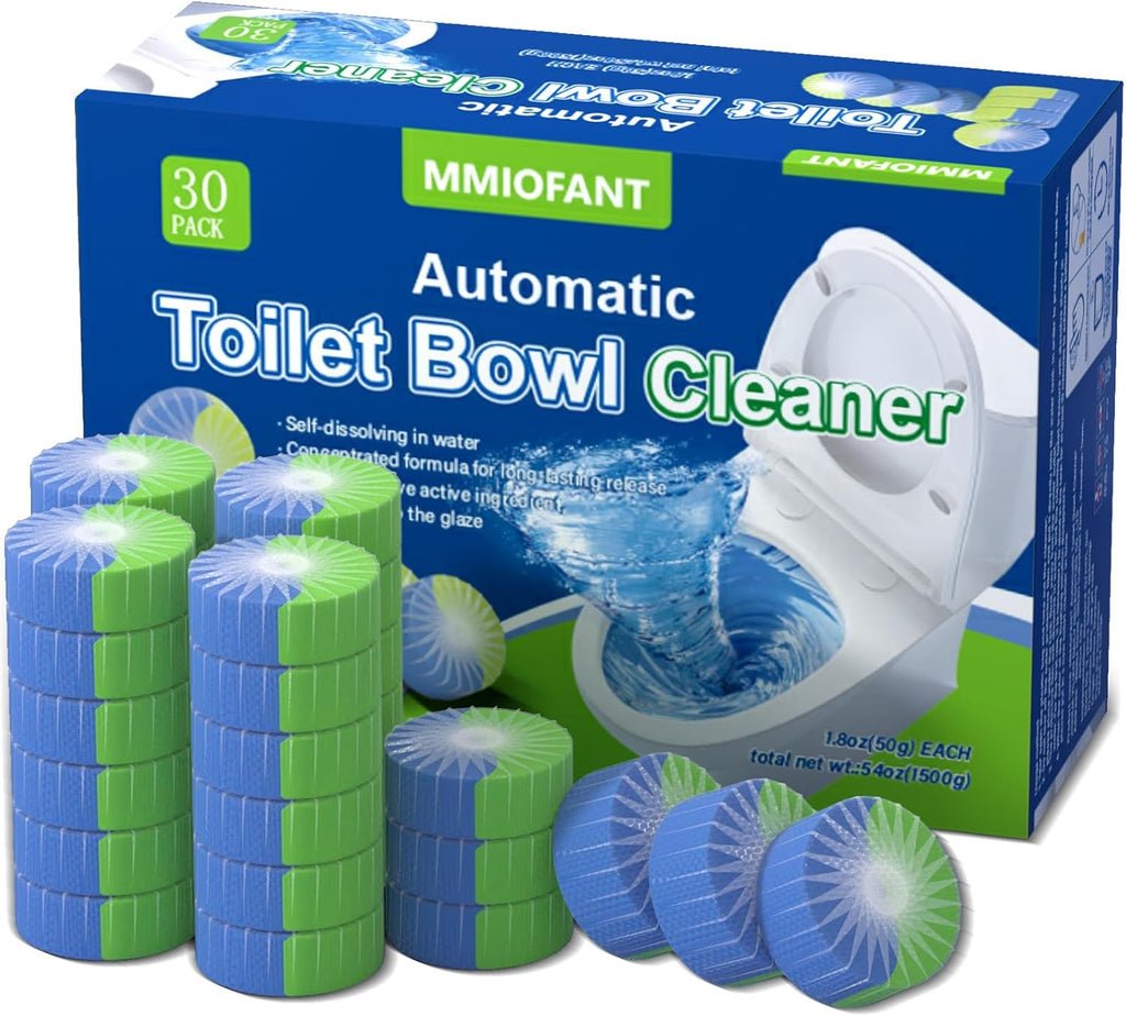 Skiennix Automatic Toilet Bowl Cleaner Tablets - Powerful Tank Cleaning Solution | 12 Tablets