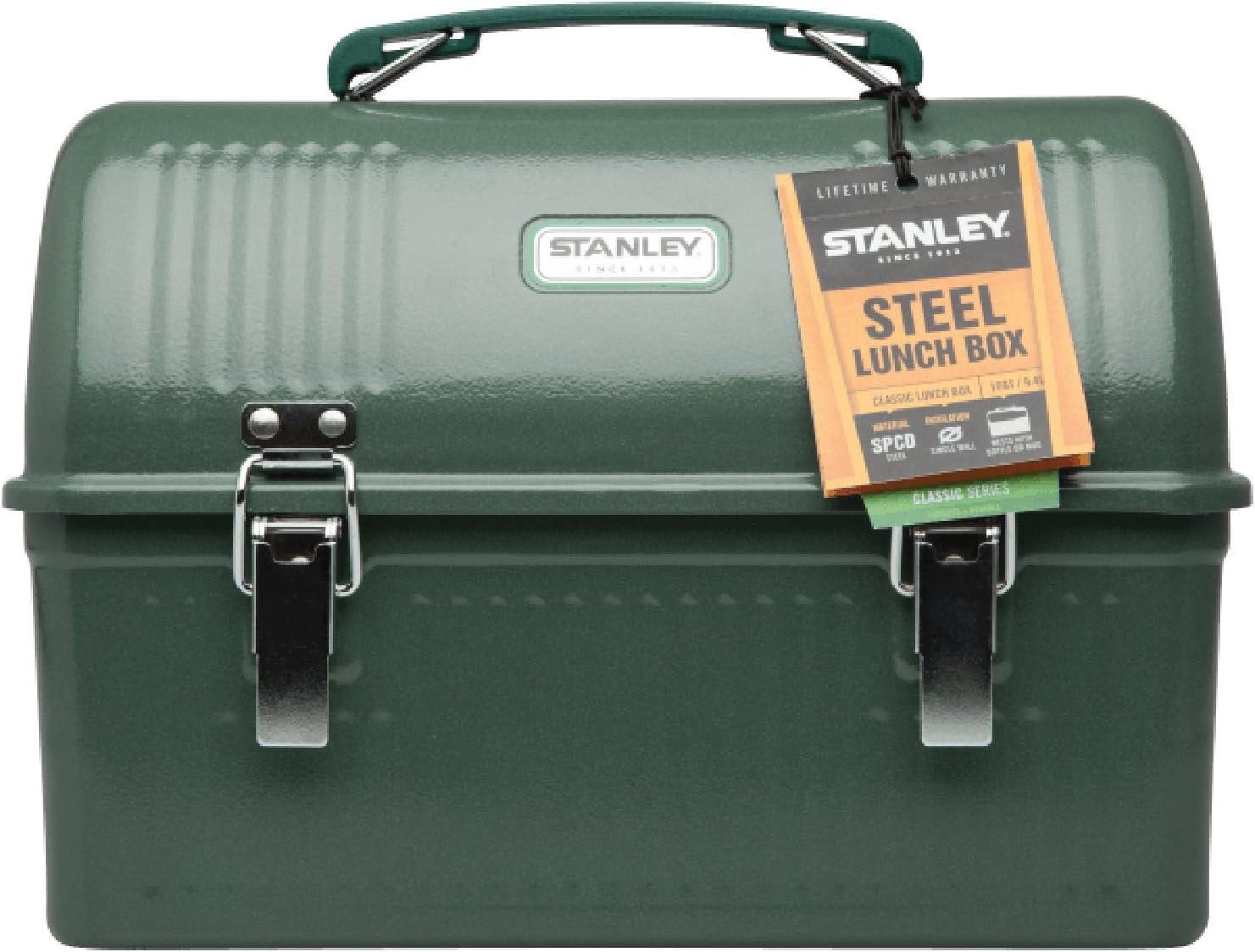 Stanley Classic Lunch Box 10 Qt - Vintage Metal Meal Container with Handle & Latch | Perfect for Food & Drinks