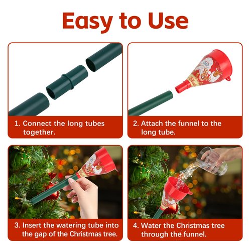 Bagrox Christmas Tree Watering Funnel, Christmas Tree Watering System with Long Funnel, Plant Watering Tool, Christmas Tree Watering Cans