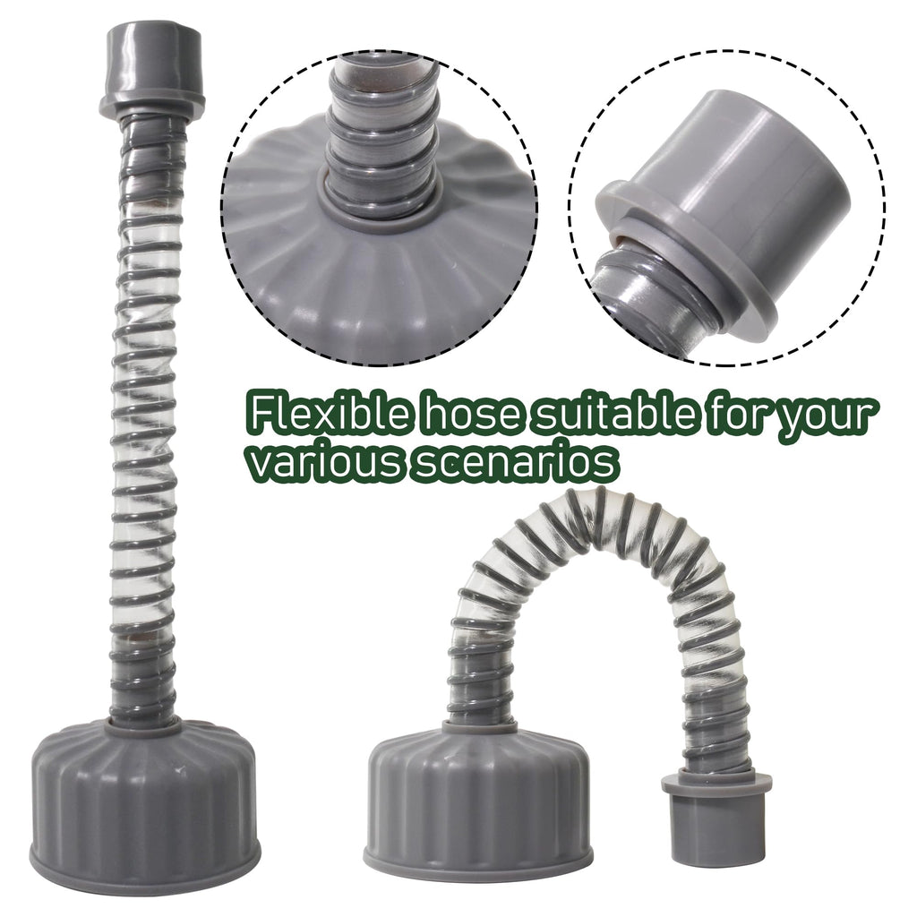 ZNTVW A/C Drain Lines Cleaner Tool in Wet Vac Attachment To Unclog And Evacuate, ABS Plastic Vacuum Hose Compatiable With Most PVC Pipe Sizes, Easy To Use, Grey