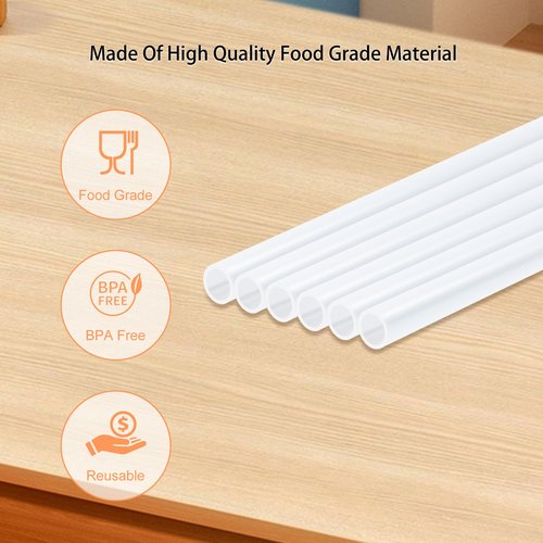KLOWOAH Replacement Straws Compatible With Simple Modern 24oz Insulated Tumbler, with 1 Brush (6 Pack for 24oz)