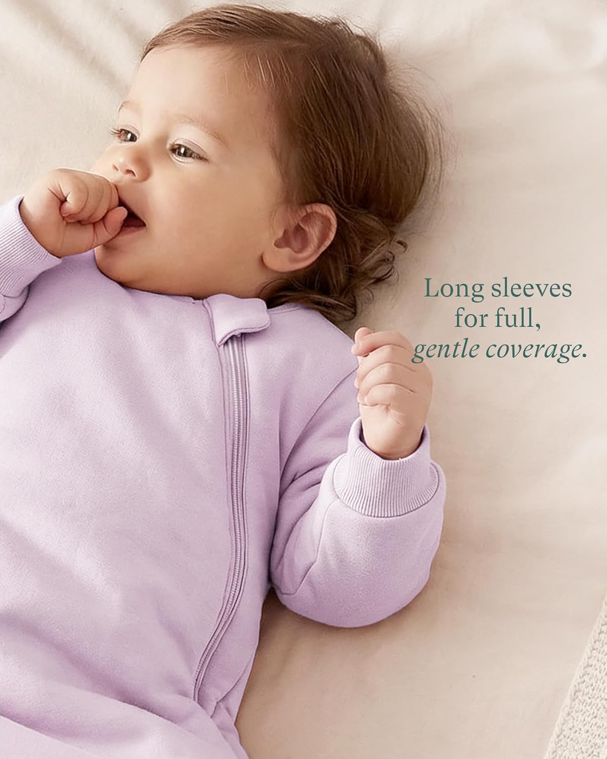 PurComfy Baby Bamboo Viscose Wearable Sleeping Bag - Supersoft 1.0 TOG Long Sleeve Blanket