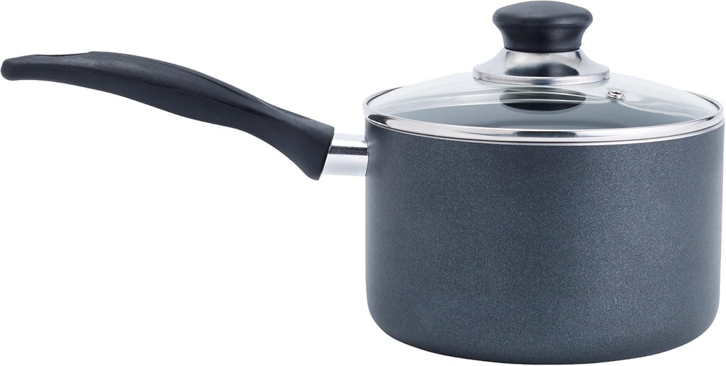 T-fal Nonstick Handy Pot - 3 Quart Oven Safe Cookware with Glass Lid | Dishwasher Safe Black