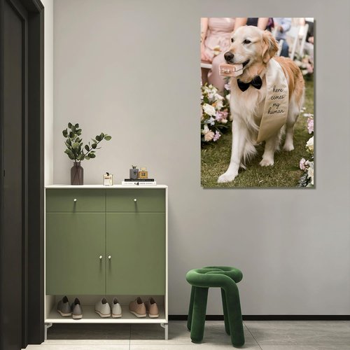 JIMUJIA Custom Canvas Art Print - Personalized Unframed Wall Decor for Office & Living Room (30"x45")