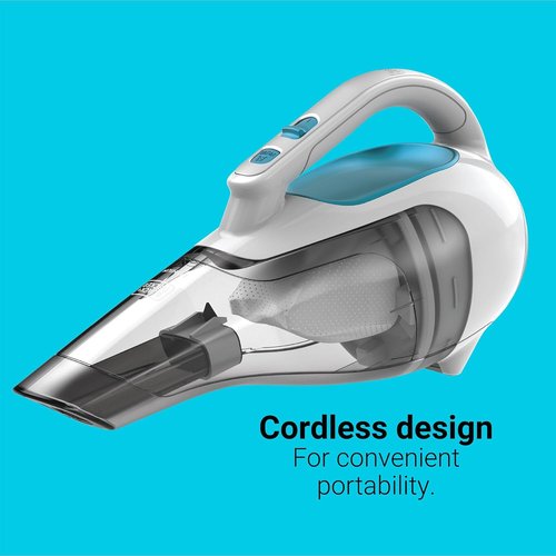 BLACK+DECKER Cordless Handheld Vacuum - Powerful Suction for Car & Home | Rechargeable, Portable Design