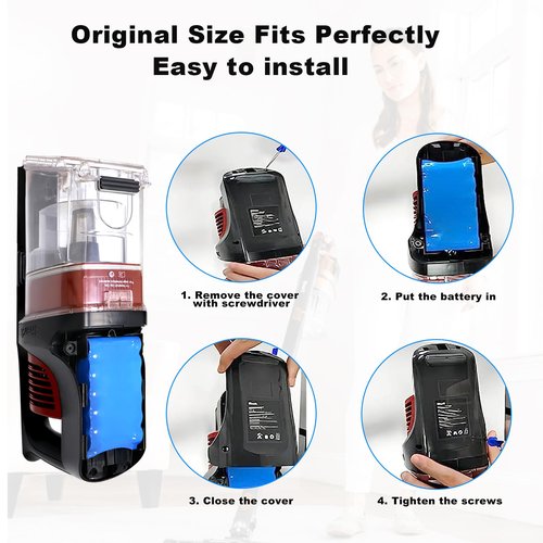 Remate 3000mAh Replacement for XFBT620 Shark Battery, Compatible with Shark IX140 IX141 IX142 IZ140 IZ140C IZ141C IZ142 UZ145 Cordless Vacuum Cleaners, 21.6V XFBT620 Lithium Ion Battery