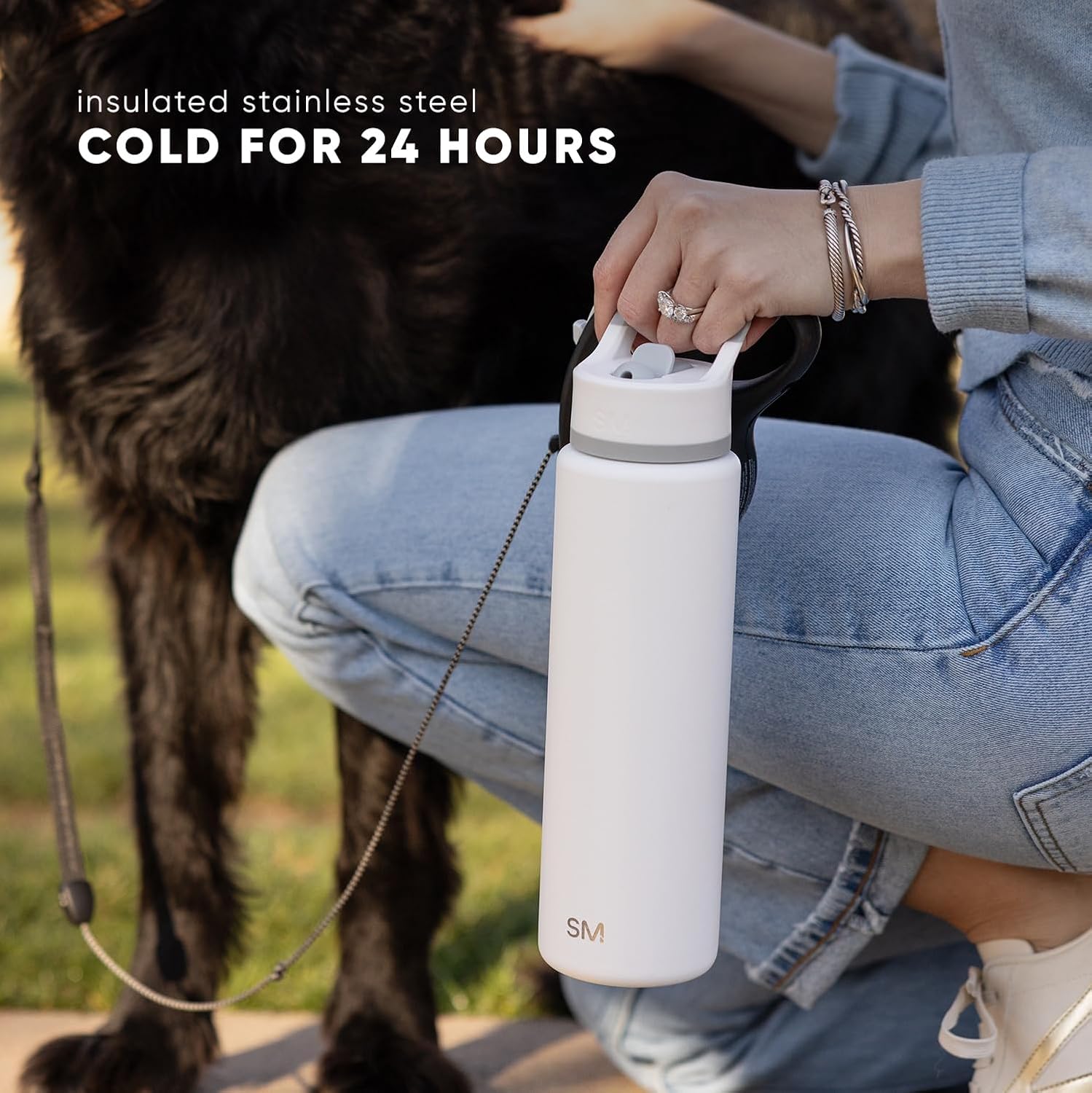 Simple Modern | Kids Water Bottle with Straw Lid - Vacuum Insulated, BPA-Free | 18oz Lavender Mist
