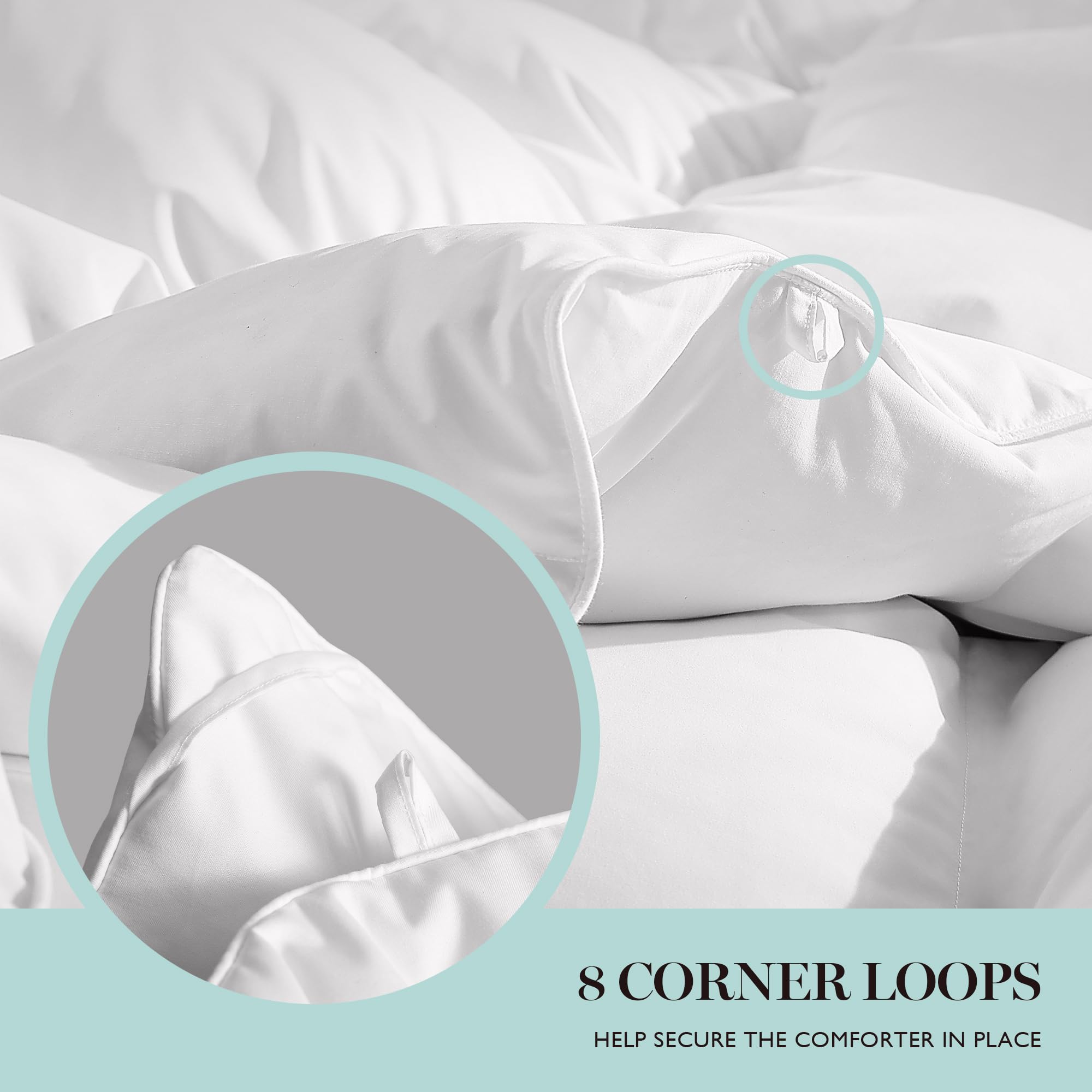 Martha Stewart Goose Down Fiber Comforter Twin Size All Seasons Duvet Insert - Ultra-Soft 1cm Breathable Panel Hotel Luxury Hypoallergenic Comforter, 31oz Fluffy Medium Warmth, 68x90