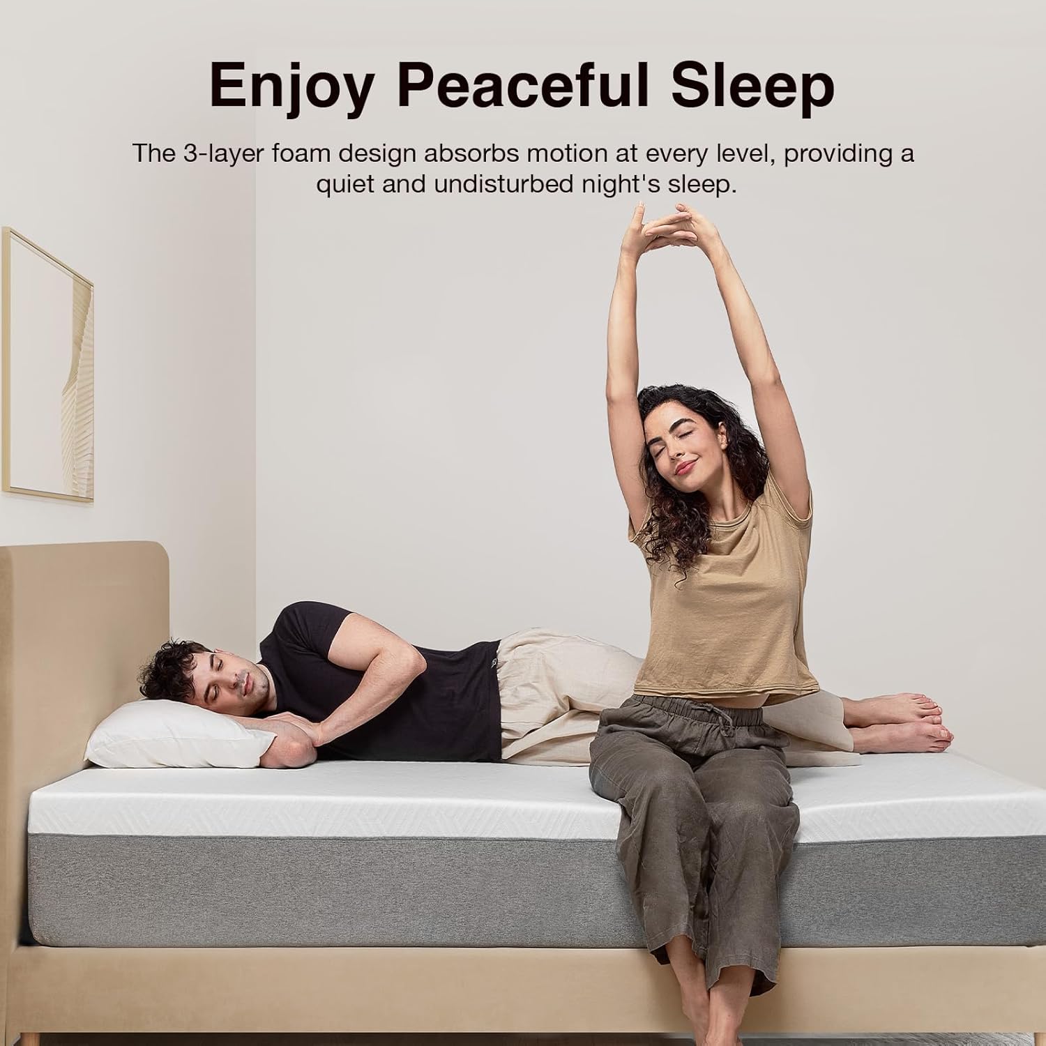 Novilla King Size Mattress - 12 Inch Gel Memory Foam for Cool Sleep & Pressure Relief | Medium Plush Feel