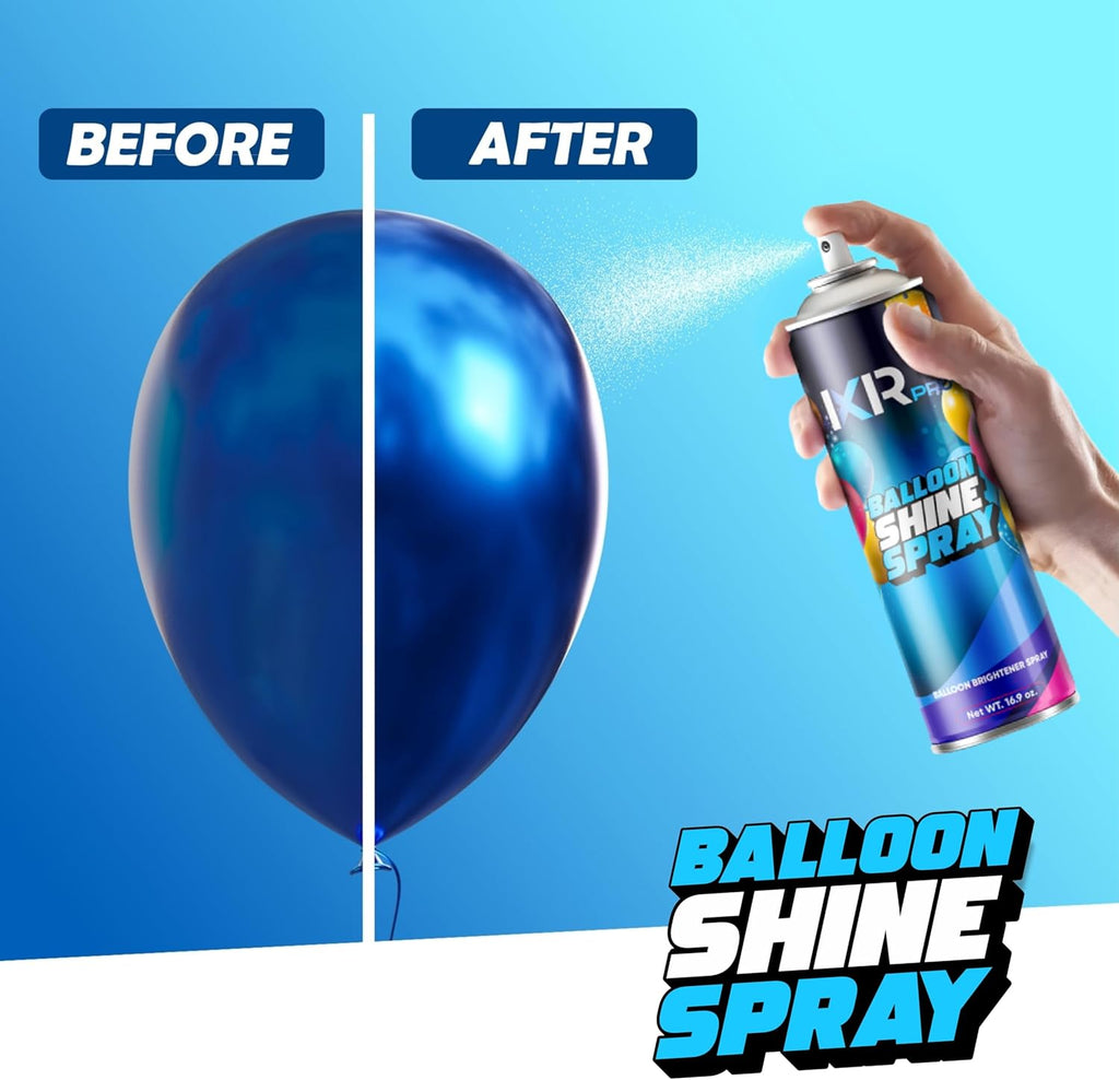**ixirpro Balloon Shine Spray - Instant High Gloss Finish | 2 x 16.9 oz for Long-Lasting Party Decor**