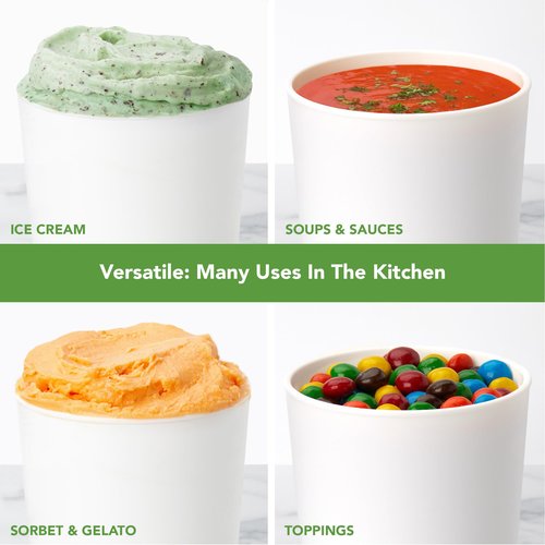 Tovolo 1 Quart Ice Cream Containers with Lid for Homemade Ice Cream Toppings Supplies, Air Tight Silicone Lid Reuseable Ice Cream Storage for Freezer Dishwasher Safe Frozen Treat Tub, Cayenne Red