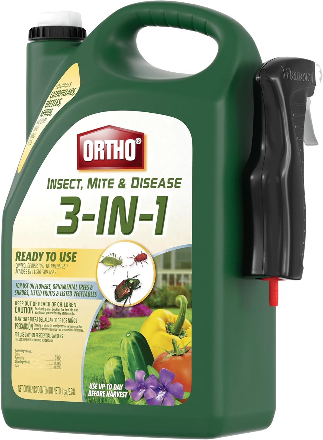 Ortho Insect Mite & Disease Control - 3-in-1 Ready-To-Use Solution | 1 Gallon Size