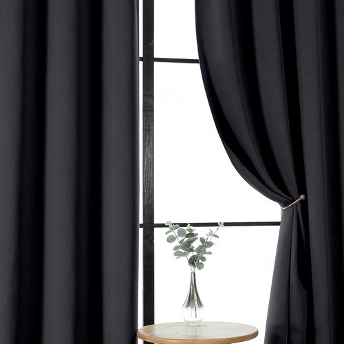 Gwine Blackout Curtains - Thermal Insulated Light Blocking Drapes | 63 Inch Length, 2 Panels, W40 x L63