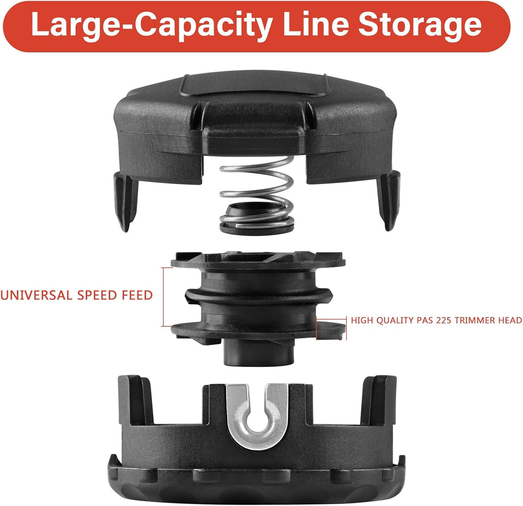 VIABRICO Trimmer Head - Compatible Echo Speed Feed 400 Bump - 5 Pack Replacement for SRM-225, SRM-210, SRM-230